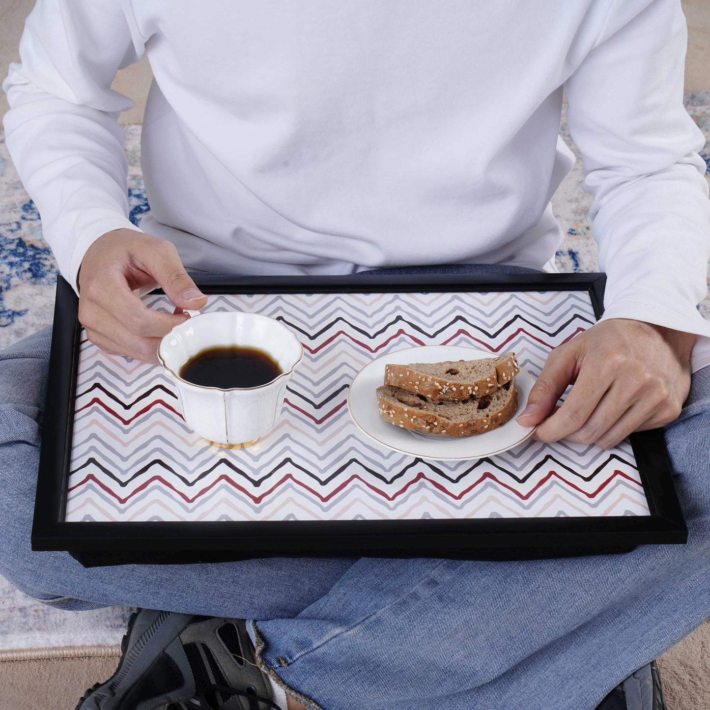 1 pcs Lap tray Placemats Simple style Ripple pattern Black background 4 pcs table Placemats Factory Price cushion Bubble mat