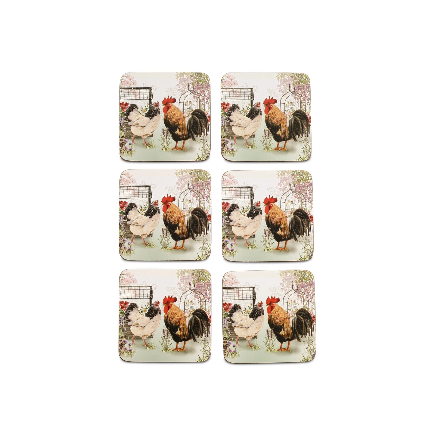 Free Shipping 6pcs Custom Printing Round Square Tea Drink MDF Wooden Coaster Heat-resisting Sublimation Coasters with Cork Back