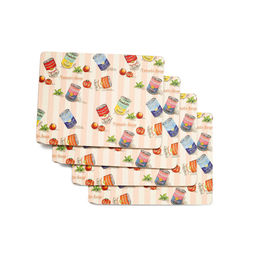 4pcs Middle Size Table Placemats Cartoon Tomato Cans Illustration Heart Dining Cushion Bubble mat Made Cork Factory Price