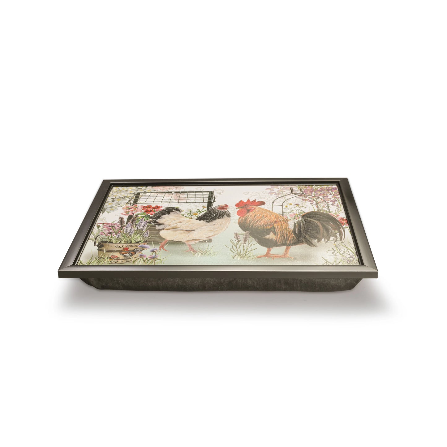 1 pcs Lap tray Placemats  Big rooster illustration pattern Romantic style table Placemats Factory Price cushion Bubble mat