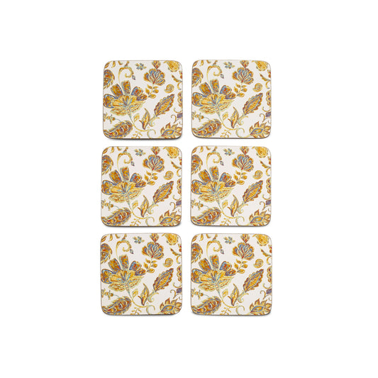 Free Shipping 6pcs Pastoral Style Phoenix-Tail Comic Print Wood Coasters Customized Printed Coffee Table Desk Mat & Pad