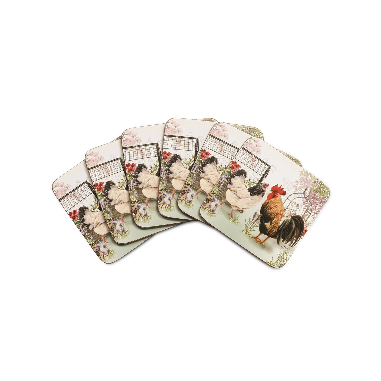 Free Shipping 6pcs Custom Printing Round Square Tea Drink MDF Wooden Coaster Heat-resisting Sublimation Coasters with Cork Back
