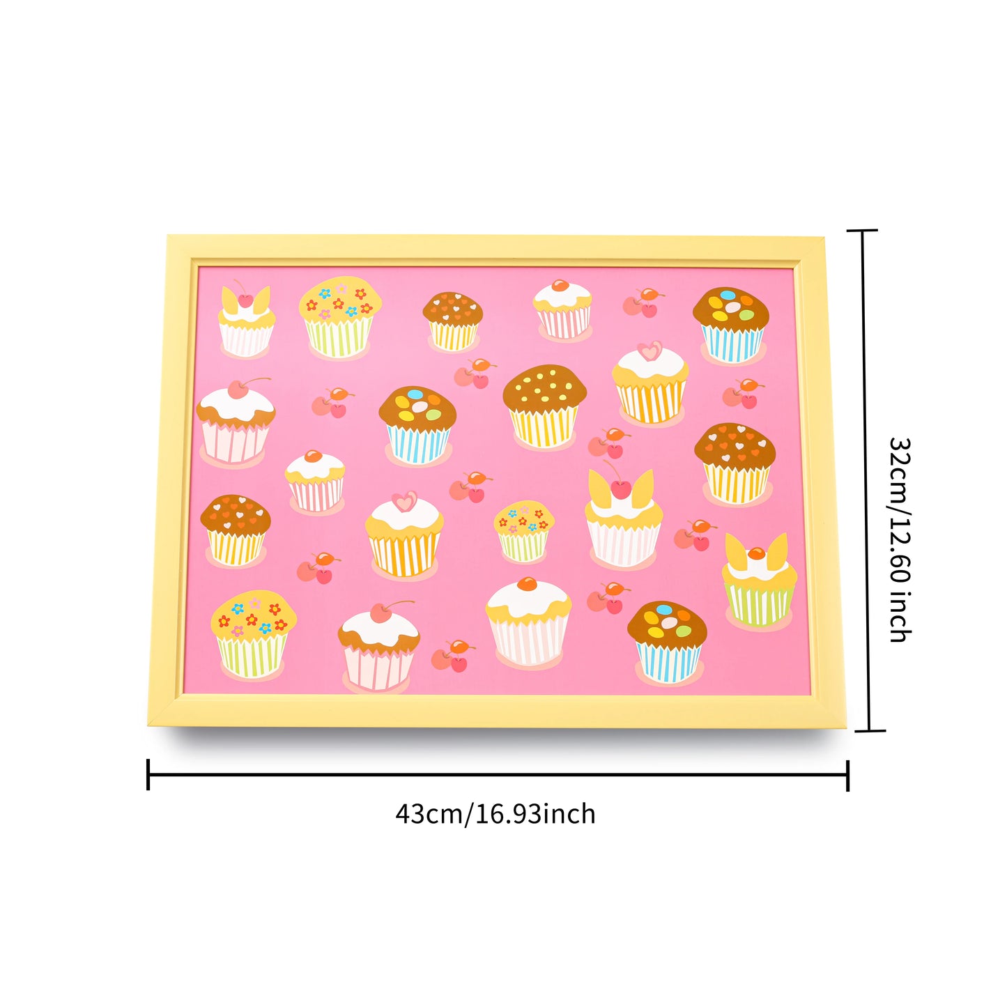 1 pcs Lap tray Placemats Pink Cupcake pattern illustration style 4 pcs table Placemats Factory Price cushion Bubble mat