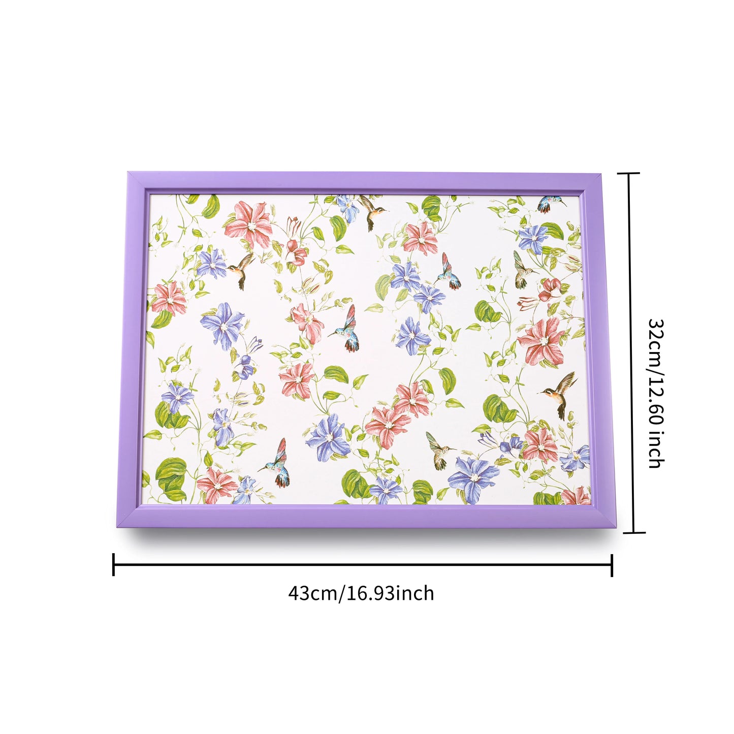 1 pcs Lap tray Placemats Wisteria flower pattern illustration style table Placemats Factory Price cushion Bubble mat